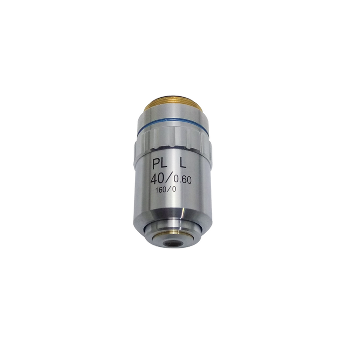 40X Long Working Distance Plan Achromatic Metallurgical Microscope Objective Lens Working Distance 3.7mm, SKU MT14023531, three quarter front view
