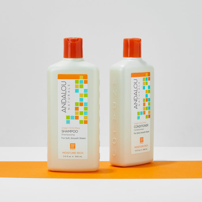 Argan Oil & Shea Moisture Rich Shampoo - Andalou Naturals US
