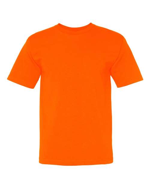 BAYSIDE- BRIGHT ORANGE 100% PRESHRUNK COTTON *
