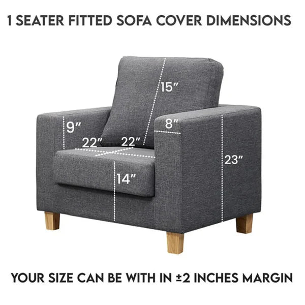 Blue Fitted Bubble Sofa Cover