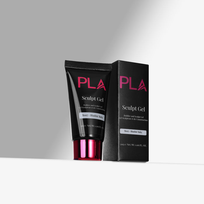 PLA Sculpt Gel with black tube and packaging on a gray background