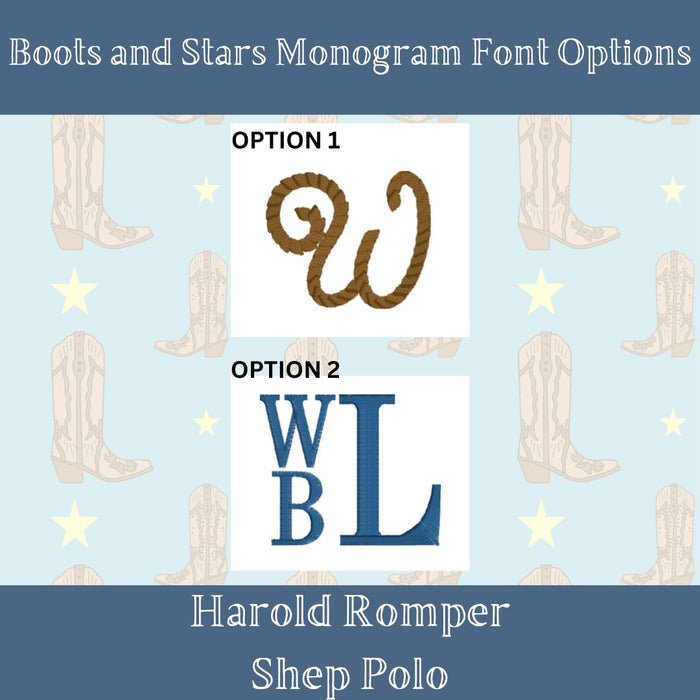 Boots and Stars Pima Harold Romper