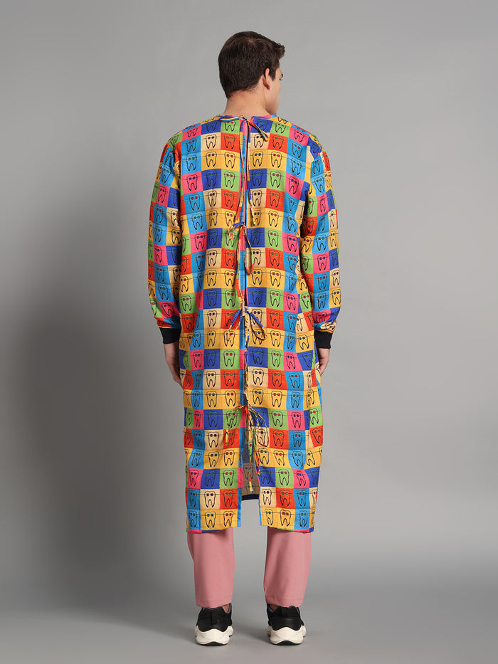 Braces Pop Surgical Gown (Unisex) 024