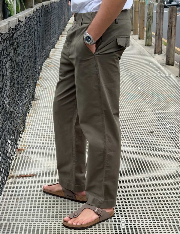 Chad Straight Leg Pant - Fatigue
