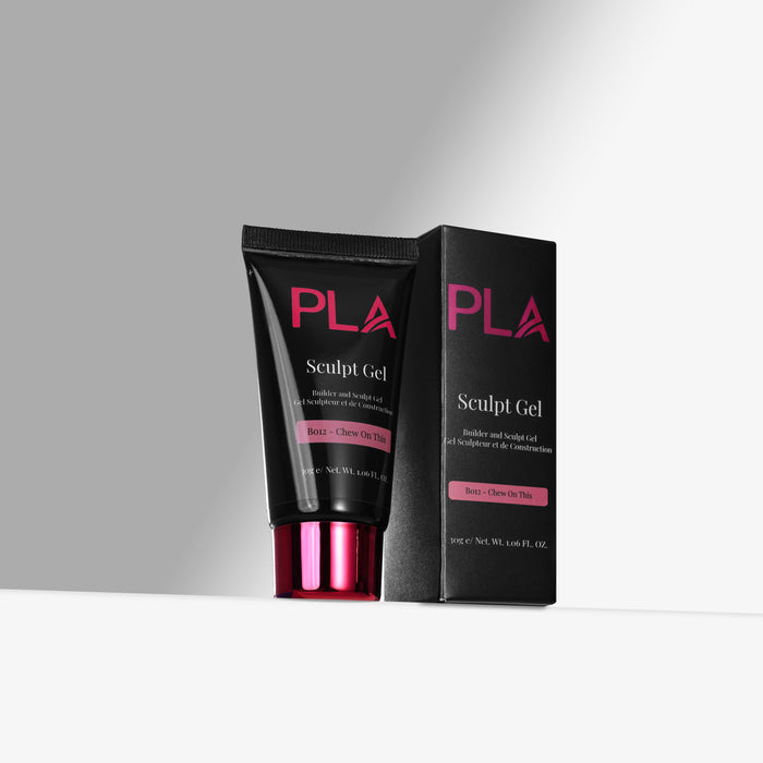 PLA Sculpt Gel black tube and box on a gray background