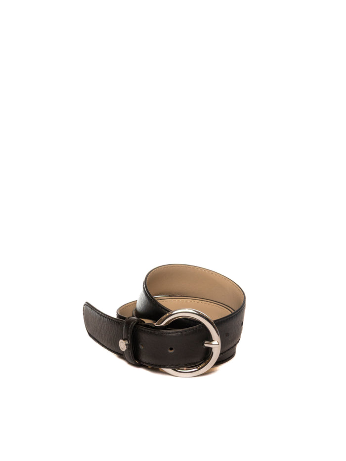GIANNI CHIARINI cintura pelle nera CN3707 PELLE-13562
