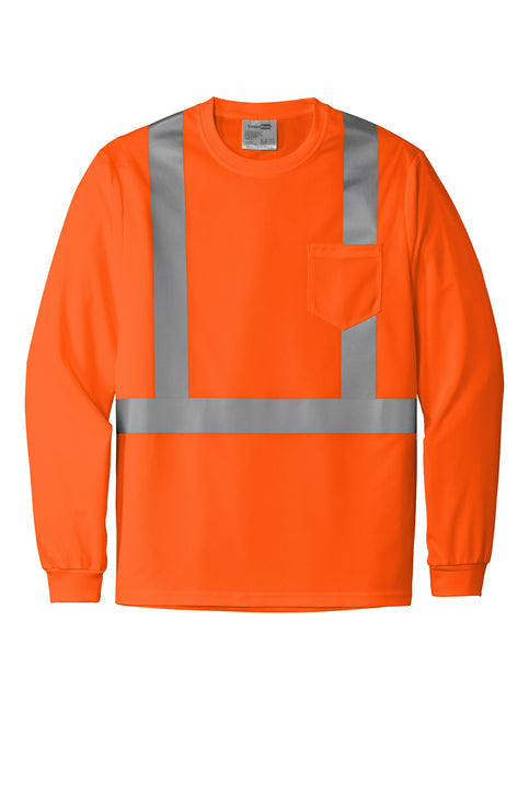 CORNERSTONE- SAFETY ORANGE MESH LONG SLEEVE TSHIRT