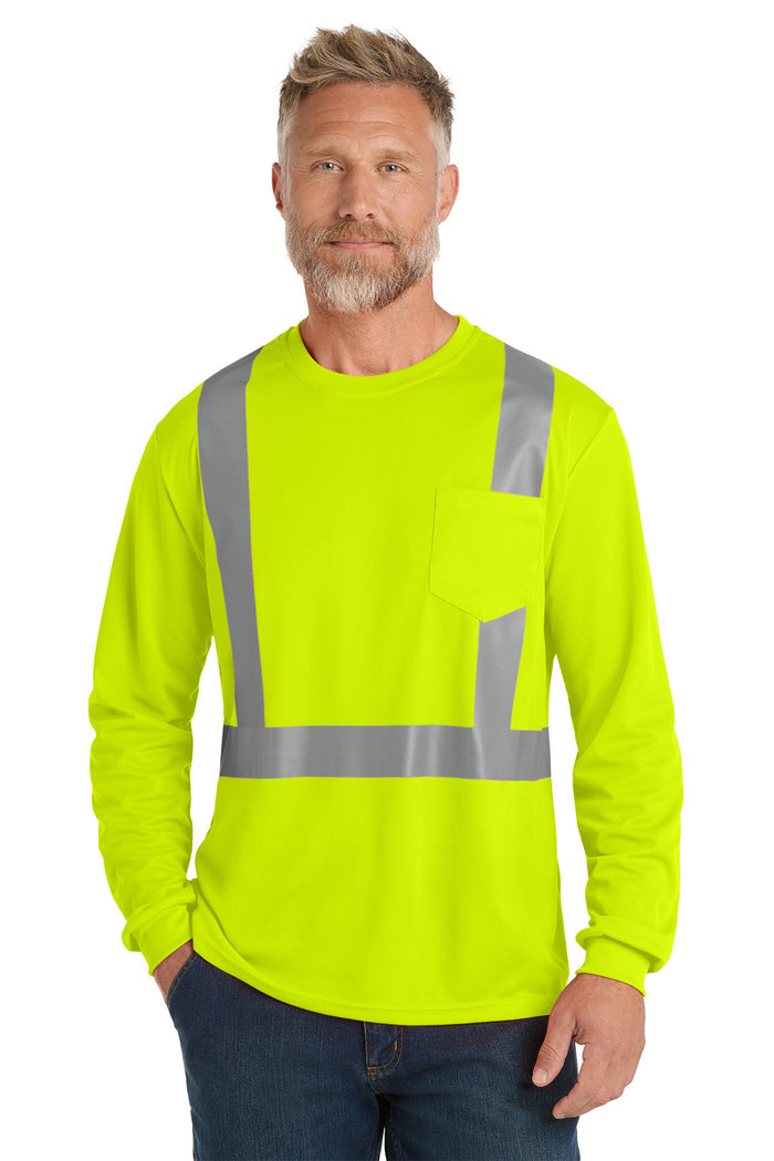 CORNERSTONE- SAFETY YELLO CLAS 2 MESH LONG SLEEVE TSHIRT *