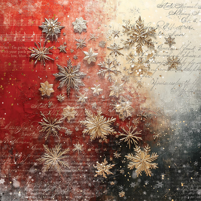 Craft O'Clock - 8X8 Basics Paper Pad - Oh Christmas Night. Available at Embellish Away located in Bowmanville Ontario Canada.