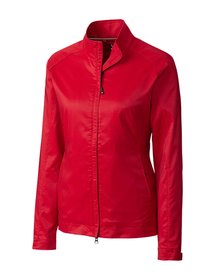 CUTTER & BUCK - RED - WOMENS WEATHER TEC BREATHABLE JACKET *