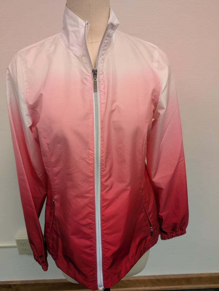 CUTTER & BUCK - RED/PINK/WHITE- WOMENS JACKET *