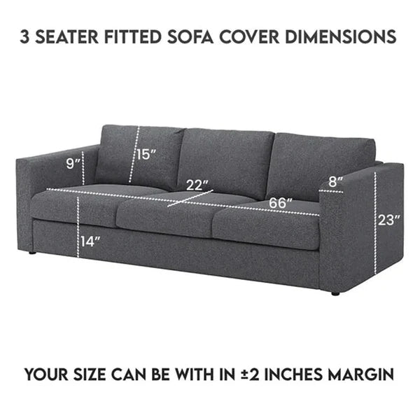 Dark Brown Fitted Bubble Sofa Cover