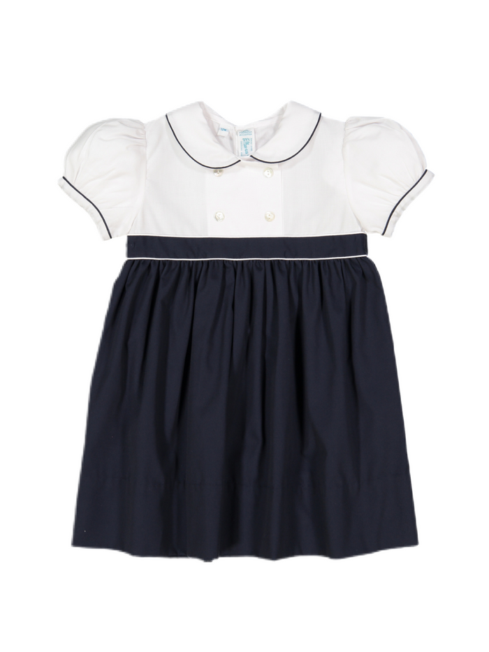 Feltman Double Breasted Dress-Navy