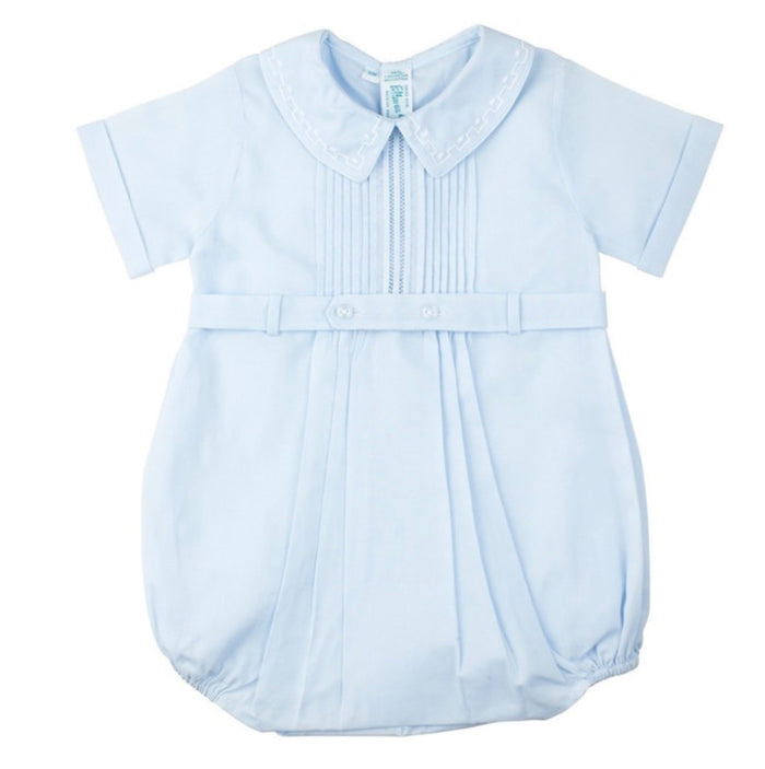 Feltman Pintucked Belt Creeper-Blue