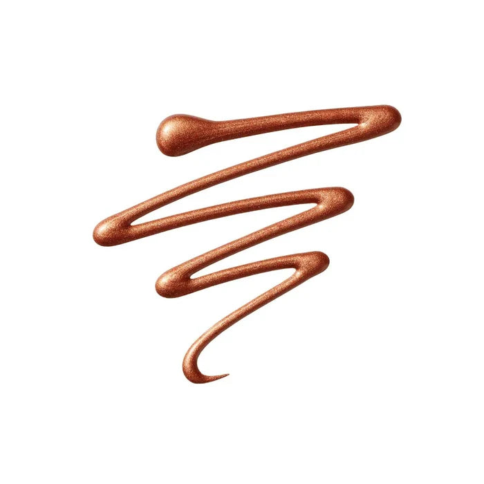 Fenty Beauty Glitty Lid Shimmer Liquid Eyeliner in a rose shade, showcasing its shimmering liquid formula and sleek packaging.
