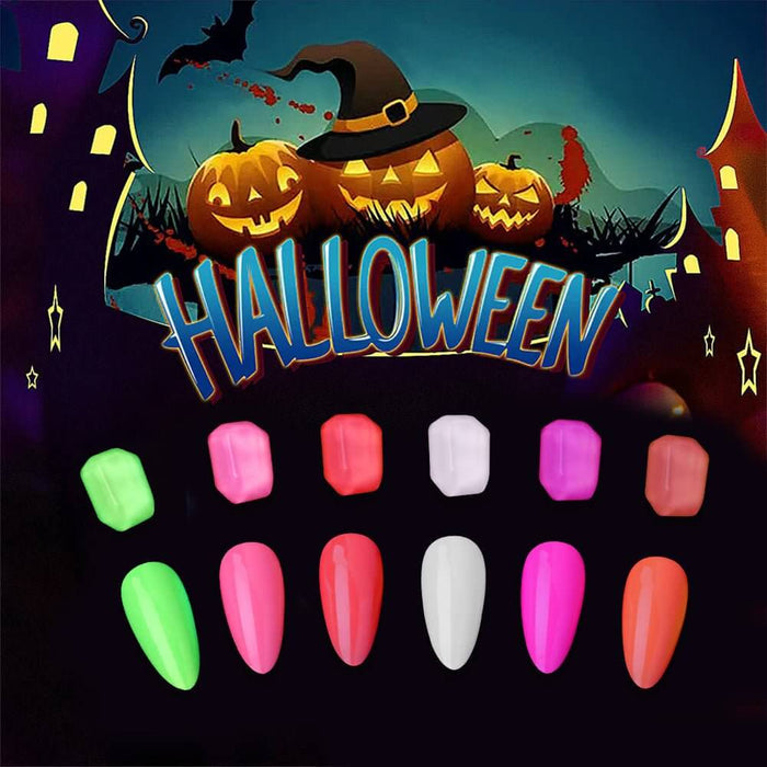 Orange | RARJSM ® Halloween luminous Glow In The Dark Color Gel nail Polish|15ml