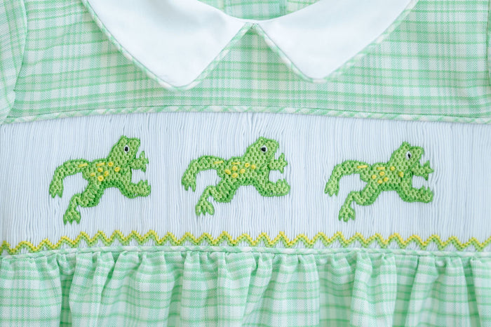 Frogs Smocked Henry Bubble