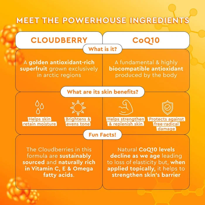 Glow Recipe Cloudberry Bright Essence Toner in 75ml bottle, showcasing the skincare product with vibrant branding and clear packaging.