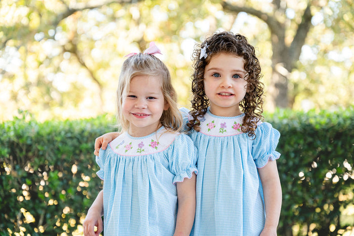 Hydrangeas Smocked Annabelle Bloomer Set