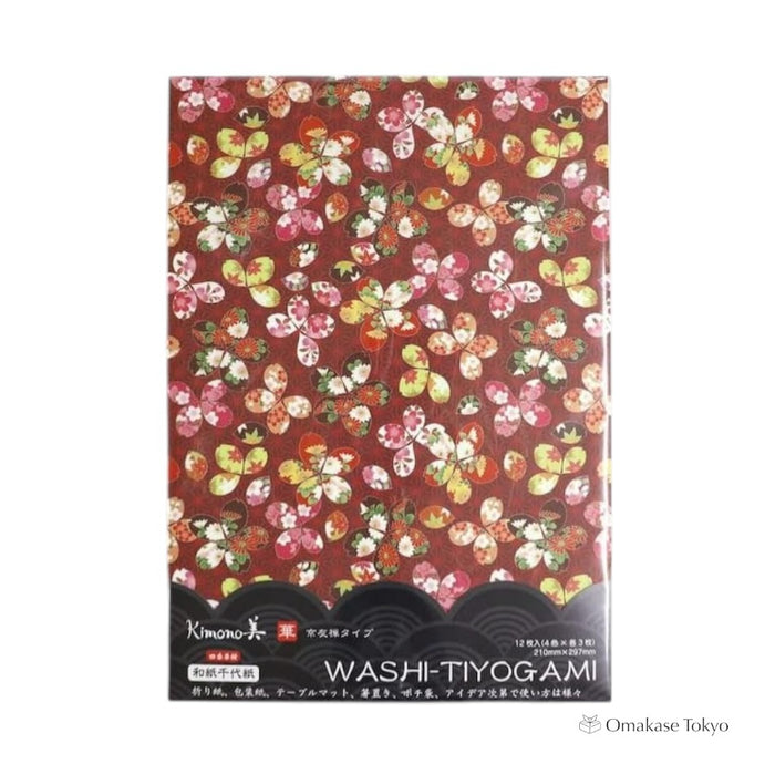 Japanese Washi Chiyogami Four Seasons Cherry Blossom