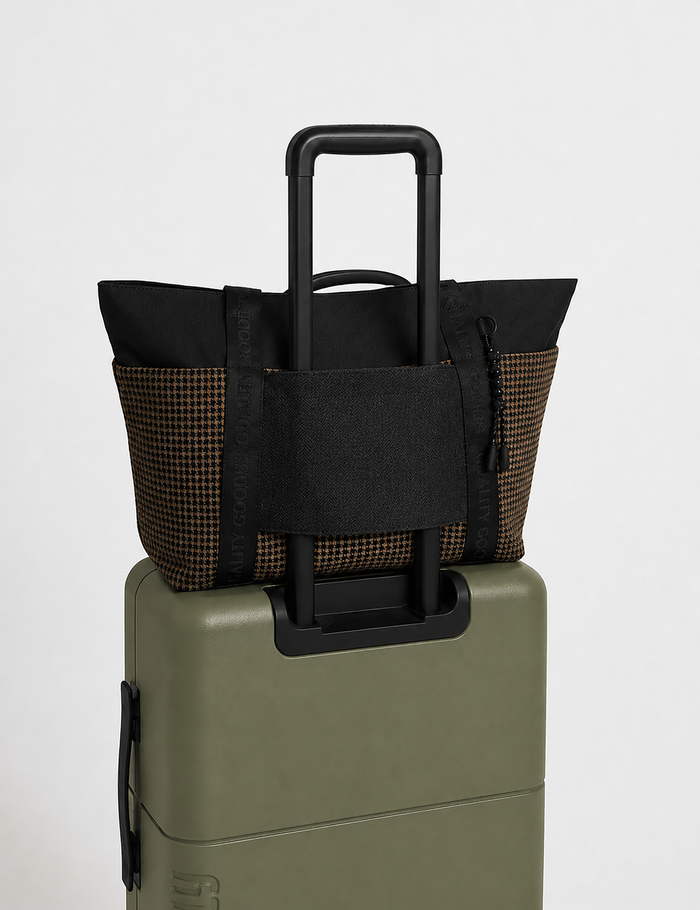 Jasper Tote - Houndstooth Herringbone