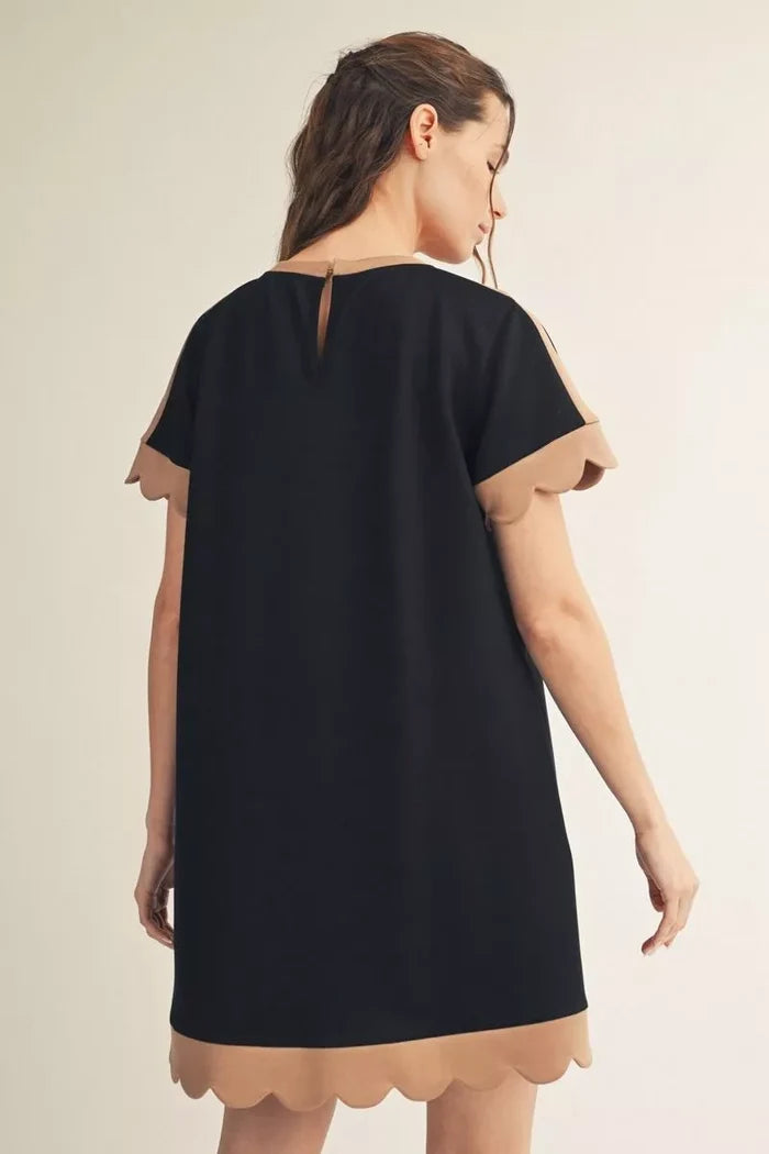 Jodifl Black and Tan Knit Dress