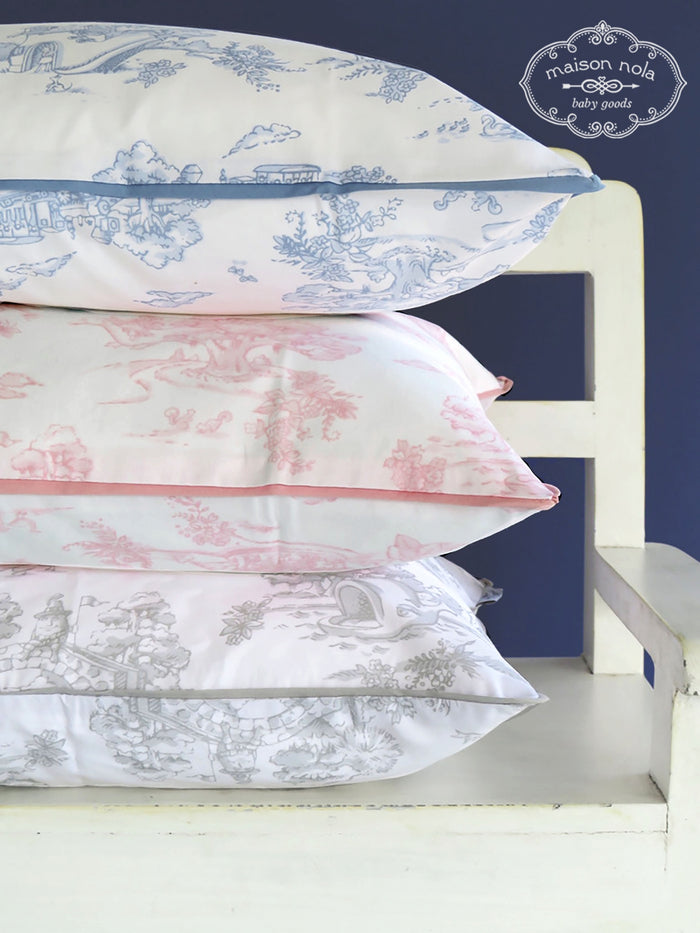 Maison Nola Toile Pillow-Grey