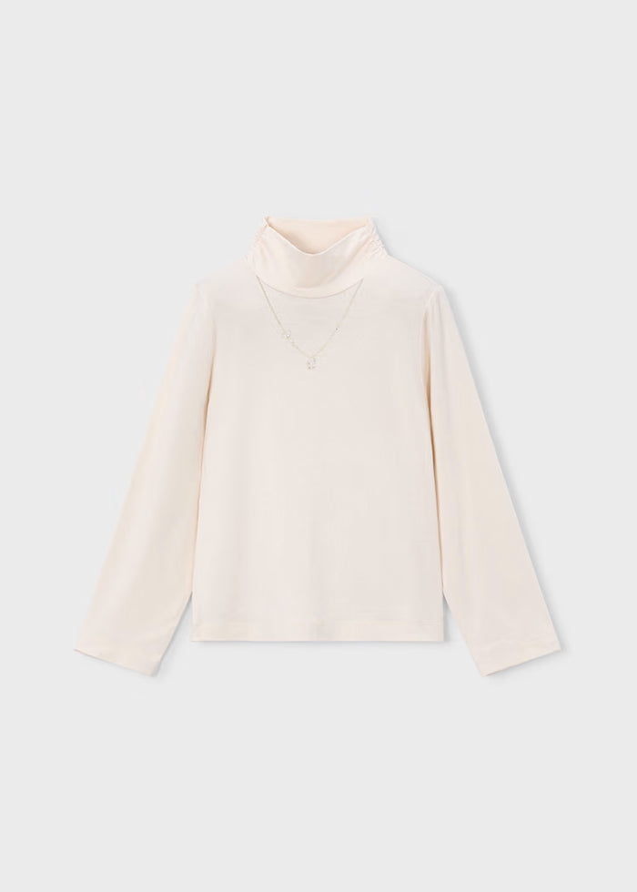 Mayoral Basic Turtleneck-Cream