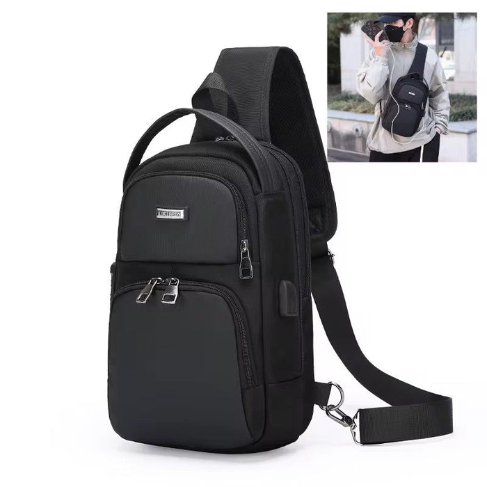 Men's Crossbody Sling Bag – Black (Kokibeoy)