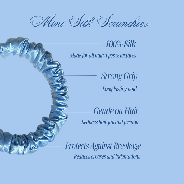 Mini Silk Scrunchies