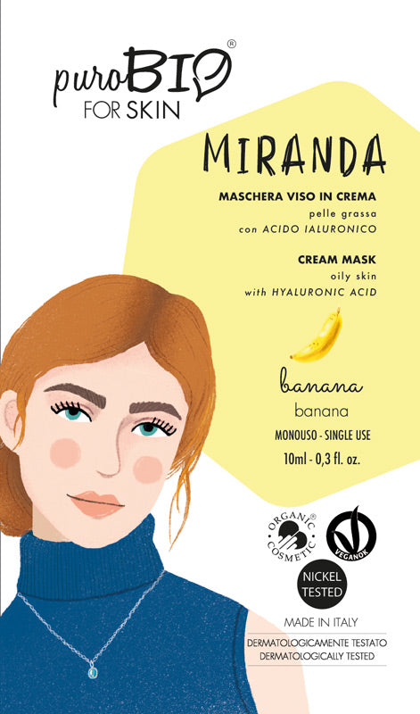 MIRANDA FACE MASK in CREAM - for OILY SKIN