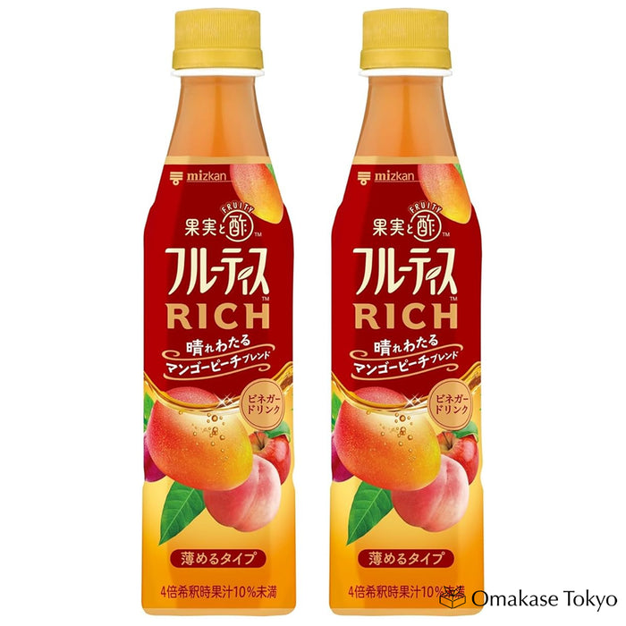 Mizkan Fruitis RICH Mango Peach Drinking Vinegar 350ml x 2set