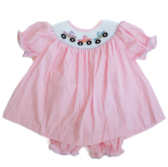 Monster Trucks Smocked Annabelle Bloomer Set