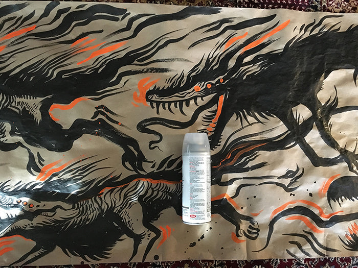 MURAL INK DRAWING- GOBLINS