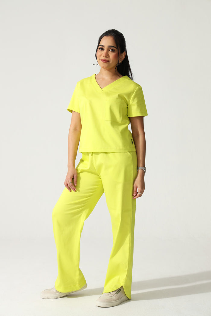 NEW LADIES V-NECK CROP - Greens Medi Scrubs South Africa - Premium Medical Uniforms & Apparel - Delivery Across SA