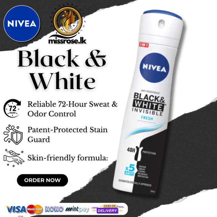 NIVEA Ladies Pure Black & White Invisible Fresh