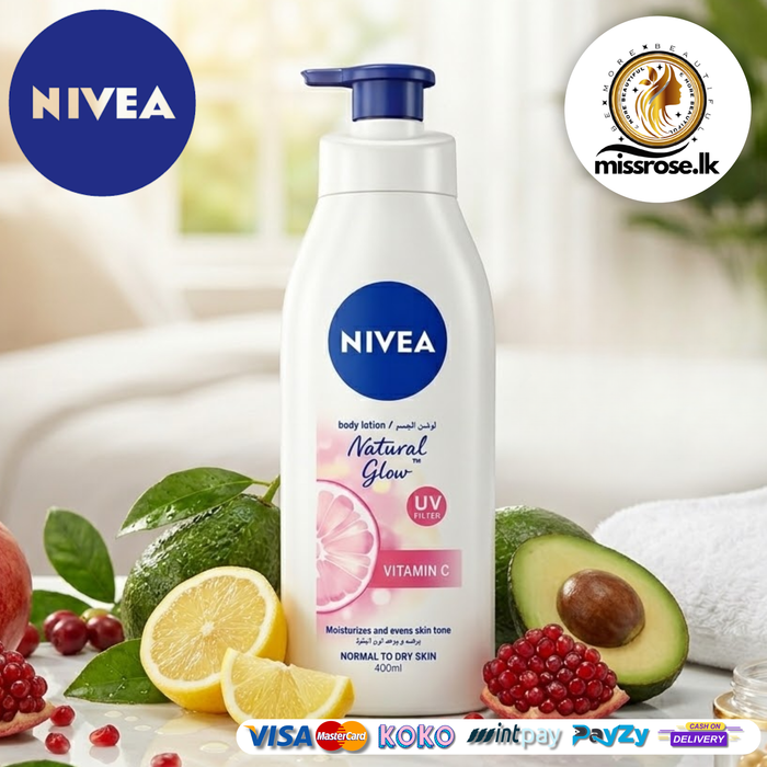 Nivea Natural Glow UV Filter Body Lotion 400ml