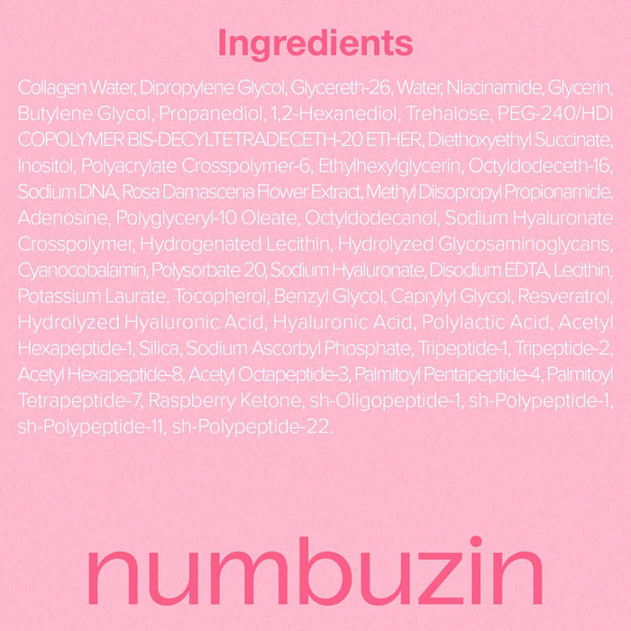 Numbuzin No.2 Rose PDRN Collagen Plumping Serum 30 mL