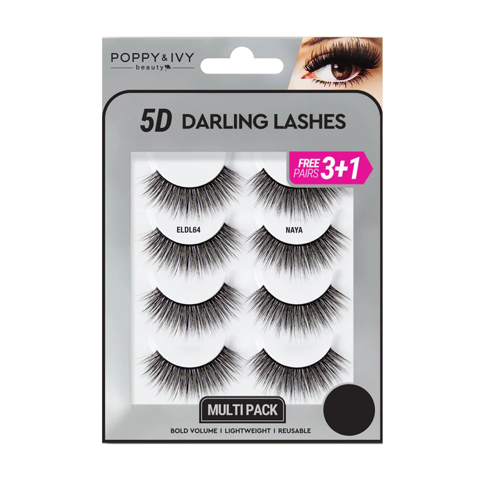 POPPY & IVY 5D Darling Lashes 4 Pairs #ELDL64