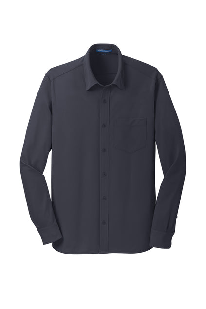 PORT AUTHORITY - BATTLESHIP GREY - MENS DRESS SHIRT