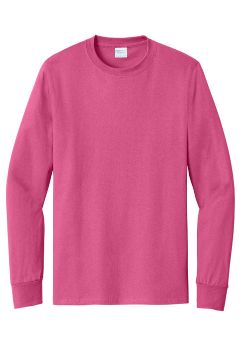 PORT & CO- SANGRIA- LONG SLEEVE ESSENTIAL