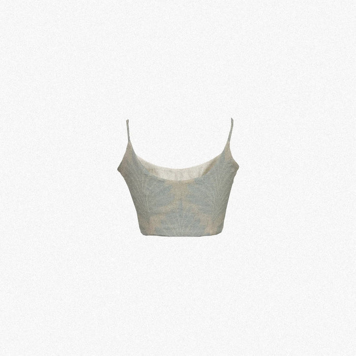 Powder Blue Fitted Top