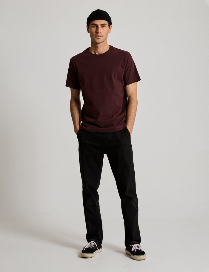 Reginald Tee - Burgundy Marle
