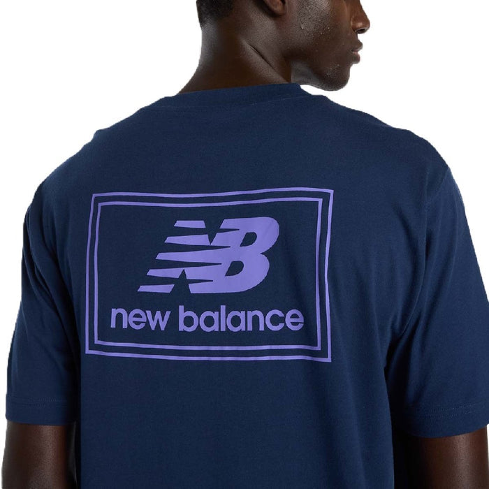 Remera New Balance Mta53928nny Woven Label Hombre