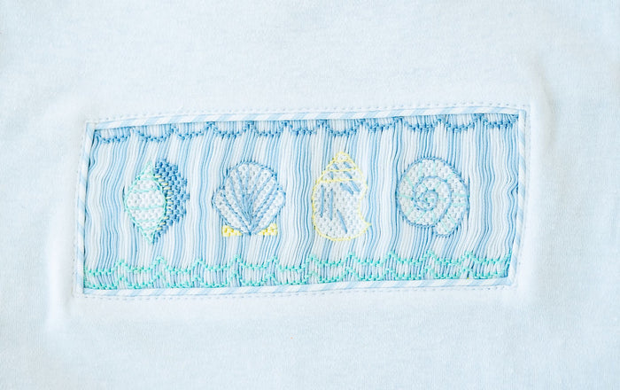 Seashells Smocked Beau T-Shirt/Shorts Set