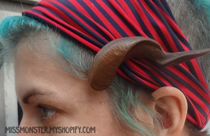 SPANISH GOAT HORN BARRETTES