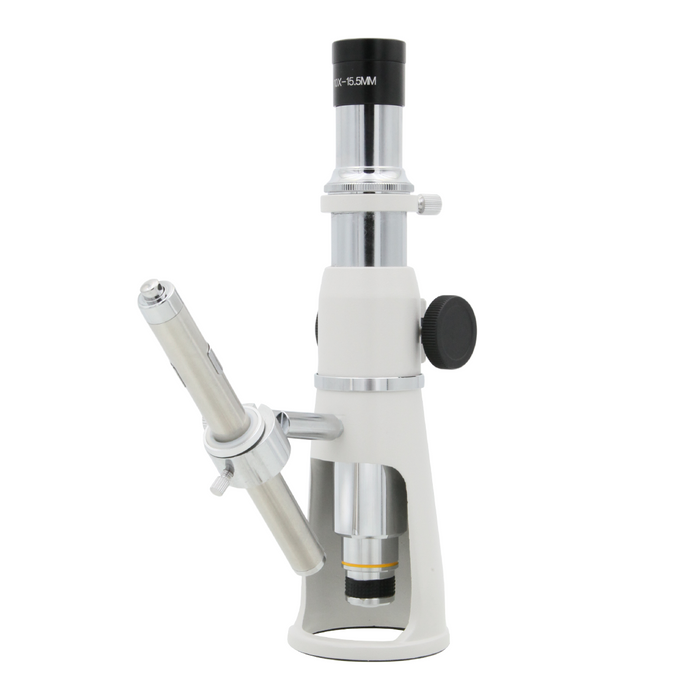 100X LED Light LED Reflection Light 100X Portable Measurement Microscope, SKU PM13010413, three quarter front view