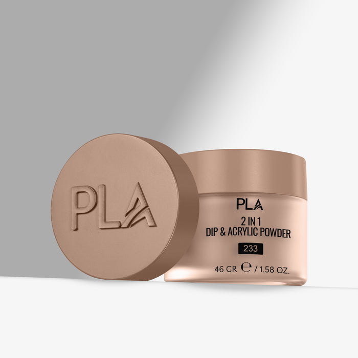 PLA 2 in 1 Dip & Acrylic Powder container with lid on a gray background
