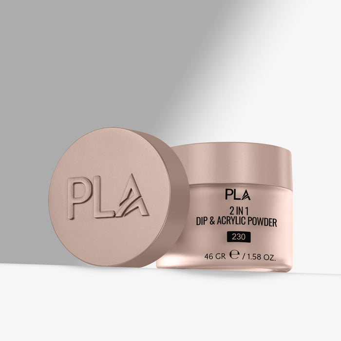 PLA 2 in 1 Dip & Acrylic Powder container with lid on a light gray background