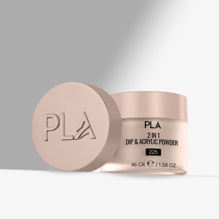 PLA 2 in 1 Dip & Acrylic Powder container with lid on a gray background